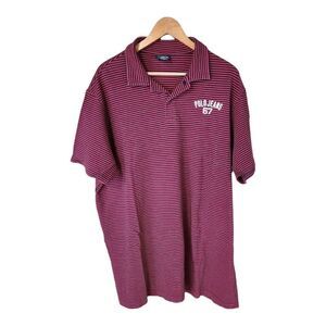 Vintage 90s Polo Jeans Co Ralph Lauren Navy Red Stripe Polo | L